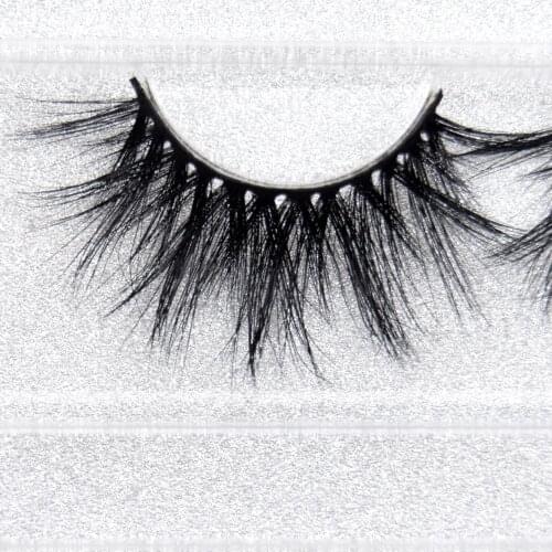 Visofree Mink Lashes Lightweight Criss-crossed Rounded False Eyelashes Handmade 25mm Mink Eyelashes Cruelty-free Lashes E70