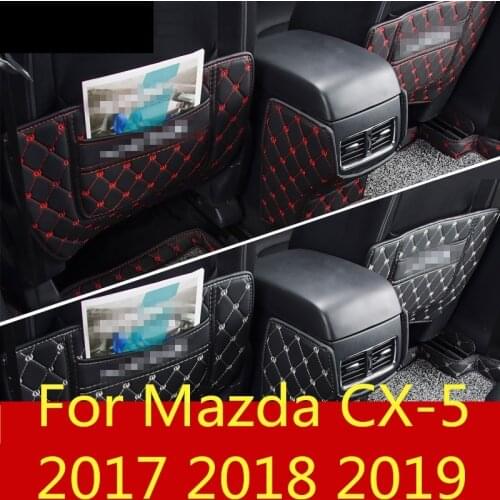 For Mazda CX-5 CX5 CX 5 2017-2019 seats care back seat protector Rear Seat Anti-Kick Pad Seat cover Automotive interior Modified