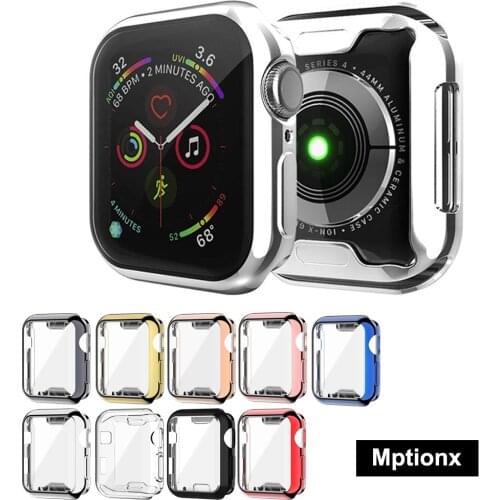 Screen Protector for Apple Watch SE Series 6/5/4 Case 38mm 42mm 40mm 44mm Soft TPU Bumper Protective Cover for iWatch 3/2/1