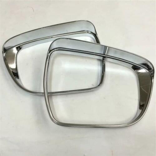 ABAIWAI Rearview Mirror Eyebrow Block For Nissan X-Trail Chrome Decorations Rain Shade For Car X Trail 2014 2015 2016 2PCS SET