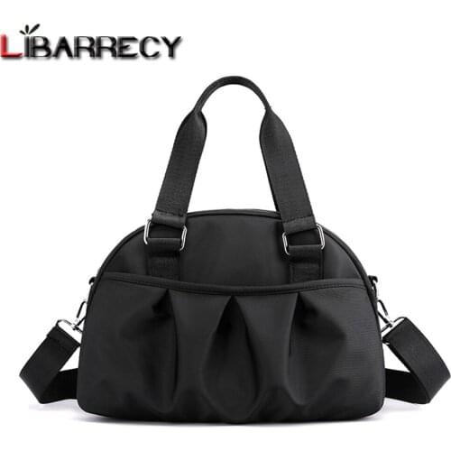 Famous Brand Womens Handbag Pleated Female Shell Bag Nylon Cloth Casual Shoulder Bag Women Designer Waterproof Crossbody Bags