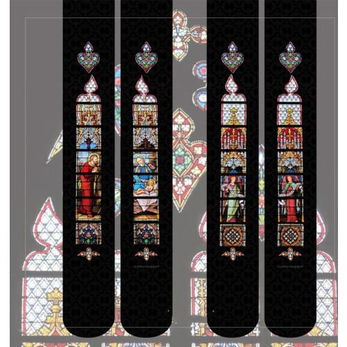 Colorful Window Printed Lolita Tighs Womens Pantyhose by Ruby Rabbit