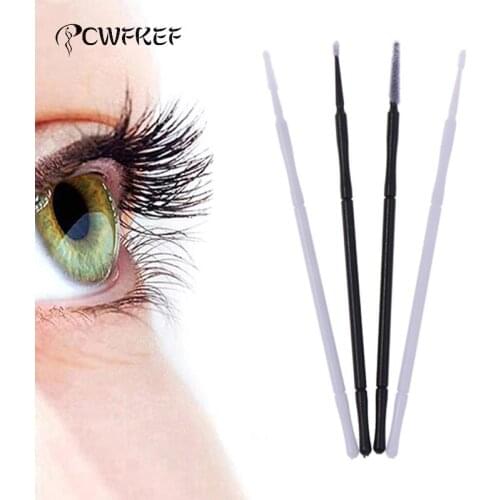 100Pcs Disposable Eyelash Extension Micro Brush Applicator Make Up Mascara Swab
