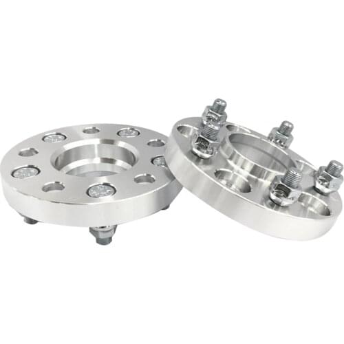 2Pcs Car Wheel Spacers Adapters Gasket Hub Centric Wheel Adapters 5X114.3 64.1 Mm CB 15Mm Thick Spacer