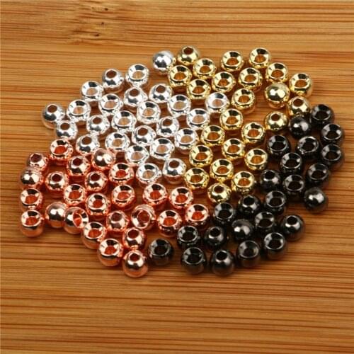 25pcs Tungsten Slotted Fly Tying Head Beads Nymph Head Ball Beads Fly Tying Materials 2/2.4/2.8/3.3/3.8mm Hot Sale