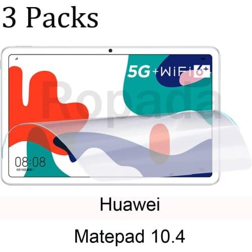 3 Packs soft PET screen protector for Huawei Matepad 10.4 protective tablet film
