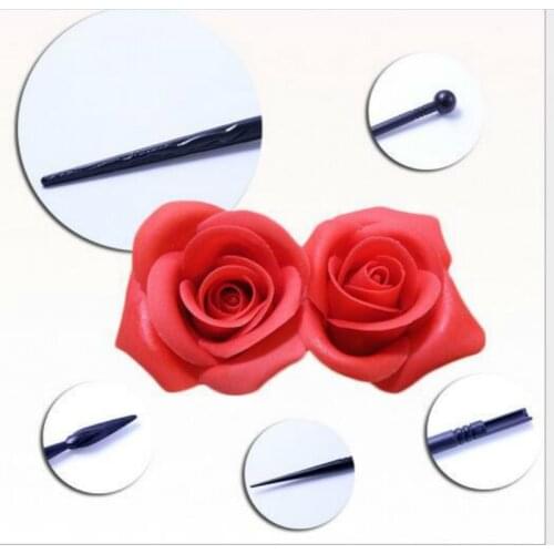 4pcs/set Cake Carved Pens Flower Modelling Tool Fondant Biscuits Cake Molds for the Kitchen Baking Cake Decorating Tools