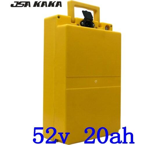 52V 1000W lithium battery pack 52V 20ah ebike battery 52v 20ah lithium electric scooter battery with 58.8V charger free duty