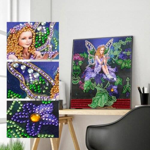 Special Shaped Diamond Painting Angel Beauty Modern Pattern DIY 5D Partial Drill Cross Stitch Kits Crystal Arts Home Decoration