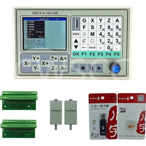 Free shipping CNC offline 4axis motion control system engraving machine controller 4-axis linkage DIY engraving support G code