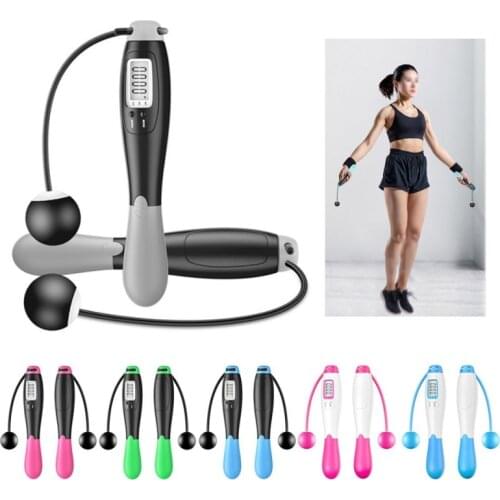 Cordless Jump Ropes Smart Electronic Digital wireless Skip Rope Calorie Consumption Fitness Body Building Exercise Jumping Rope