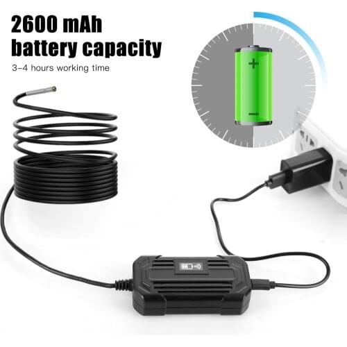 1080P Wireless Endoscope mini hard cable Inspection Camera Flexible IP68 Industrial WiFi Borescope for iOS & Android