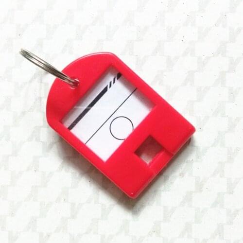 FUYIER Fashion Acrylic Key Chain Number Card Solid Photo Seat Brand Acrylic Sign Card Classification Tag Number Key Tag 8 Colo