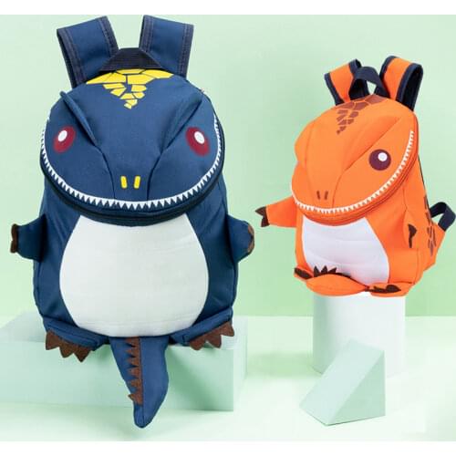 Cute Cartoon Toddler Baby Harness Backpack Leash Safety Anti-lost Backpack Strap Walker Dinosaur kids Backpack