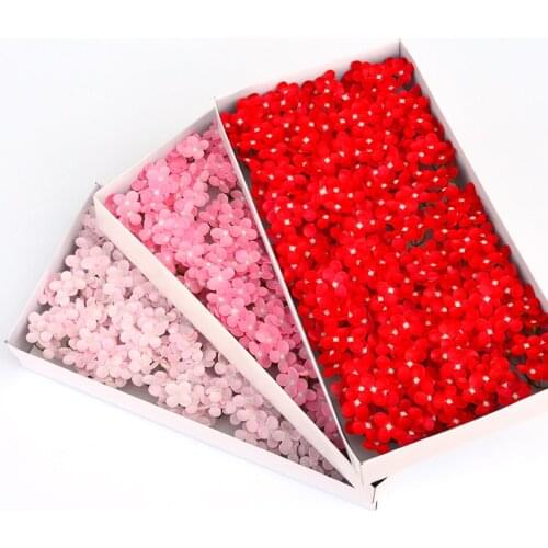 40PCS Artificial Flowers Small Hydrangea Soap Flowers Head Eternal Flowers Wedding Valentine Mothers Day DIY Bouquet Materials