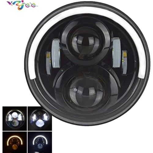 7"Round Motorcycle Headlight LED High Low Beam Lamp for BMW R1200 R Nine T 2014-2016 Motorcycle