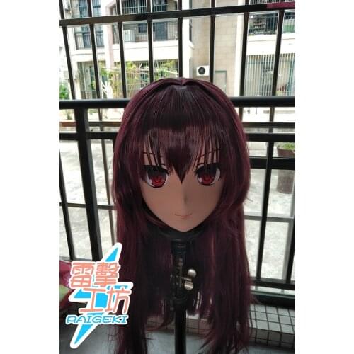 KM1344)Quality Handmade Female/Girl Resin Japanese Cartoon Character Animego Cosplay Kigurumi Mask Crossdresser