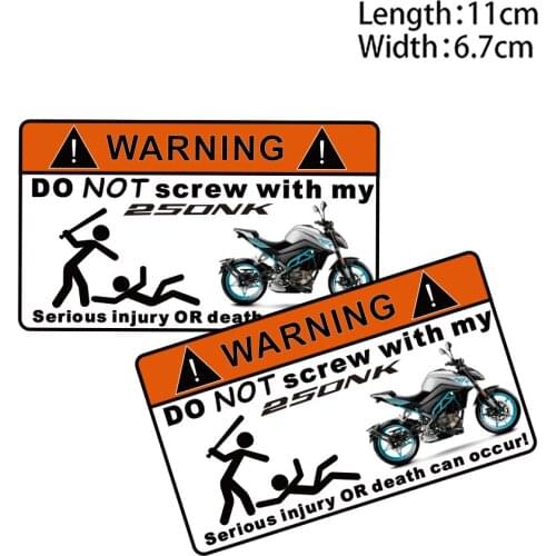 KODASKIN 2 Pieces Do Not Screw Warning Sticker Decal for CFMOTO 250NK