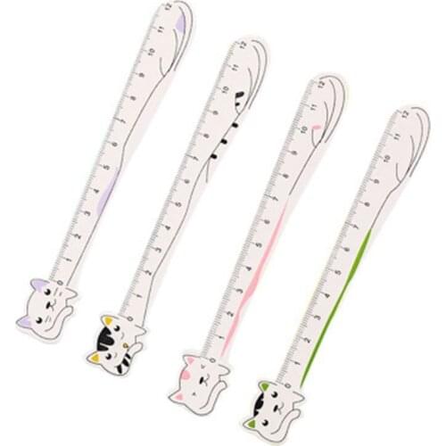 Cat Ruler Cute Rulers Novelty Stationery Kawaii Student Design Ruler Set of Drafting Rules Student Stationery School Supplies