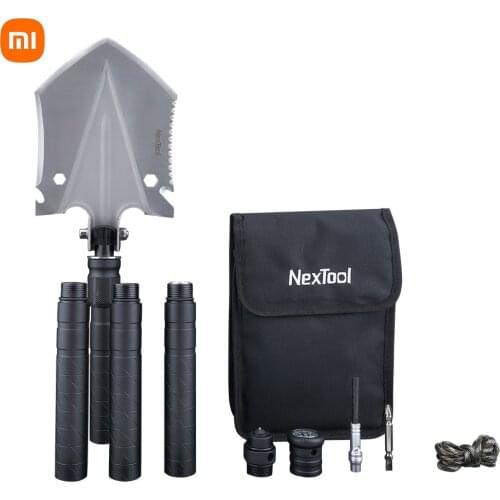 MI XIAOMI Multifunctional Shovel 158x200mm Ordnance Plus Shovel Self-defense Outdoor Folding Engineering Tools With Screwdriver