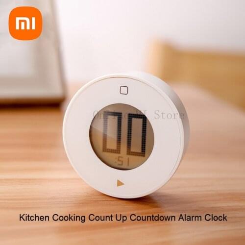 Xiaomi Jiezhi Magnetic Electronic Timer LCD Screen Kitchen Cooking Count Up Countdown Alarm Clock Switch Control Time Management