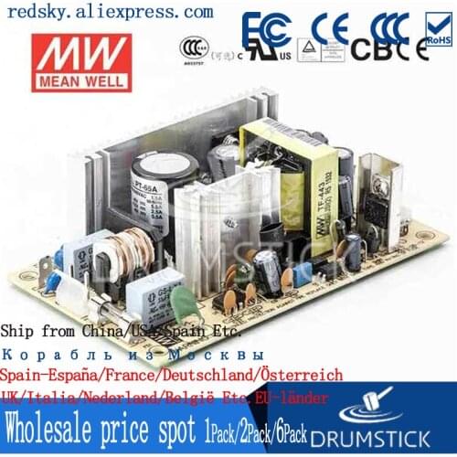 Steady MEAN WELL PT-65C meanwell PT-65 65W Triple Output Switching Power Supply