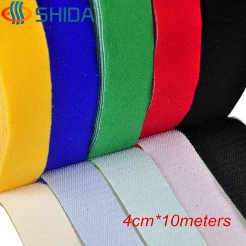 4cm*10m Colorful Reusable Back to Back Magic Tape Hook Loop Sticks Cable Ties Nylon Straps Power Wire Management