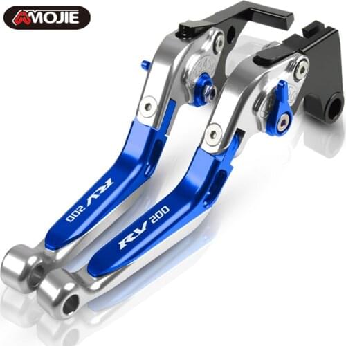 Motorcycle Accessories handbrake Adjustable Handle Brake Clutch Levers Motorbike Hand With Logo RV200 FOR SUZUKI RV200 2016-2017