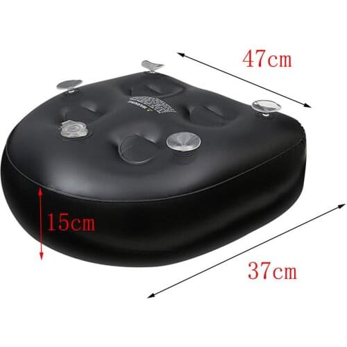 Black PVC Spa Booster Seat Soft Water/Air Inflatable Hot Tub Cushion Pad