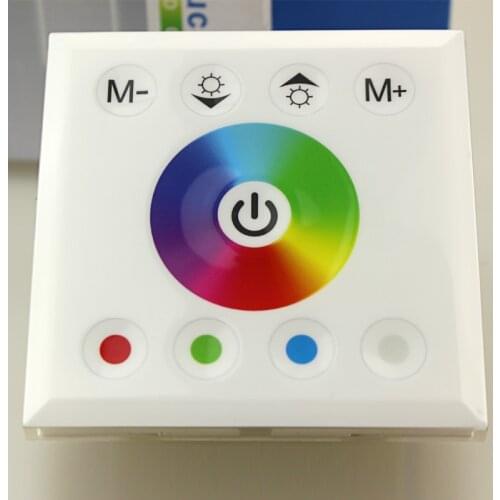 New Home DIY Color LED Touch white Panel RGB Controller for LED Neon flex strip lights,DC12V lights High quality