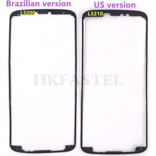 HKFASTEL New For Moto E5 Plus housing For Motorola E5 Plus 5th Gen Front LCD Dispaly frame cover Back battery door cover case