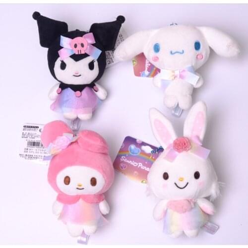 New 10pcs 4 Styles 4"10CM Plush Keychain Pendant Doll