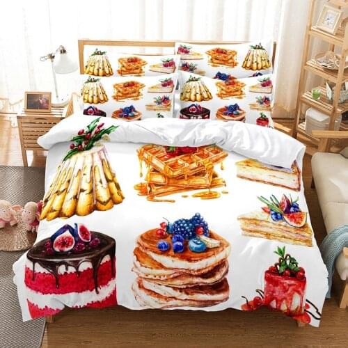 Food and Fruit Bedding Duvet Cover Set 3d Digital Printing Bed Linen Fashion Design Comforter Cover Bedding Sets Bed Set
