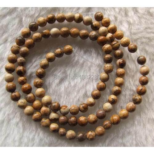 Sale On Fashi ! Whole 4mm Natural Picture chalcedony Round Beads 2 piece/lot DIY jewelry design JT6277