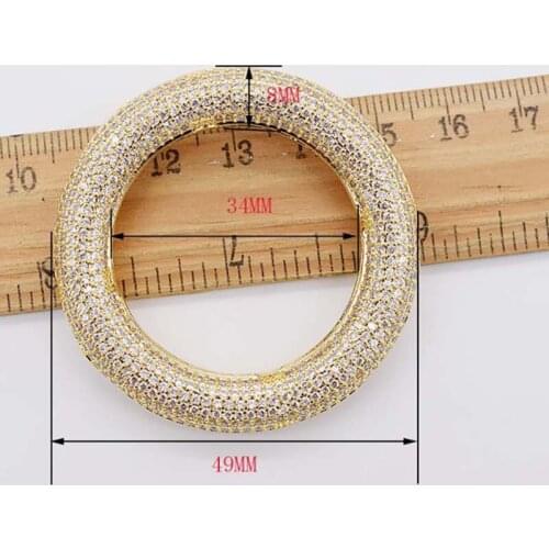 49mm Womens High Qualit CZ-inlaid Pearl Bracelet Buckle, necklace buckle, sweater chain connection buckle