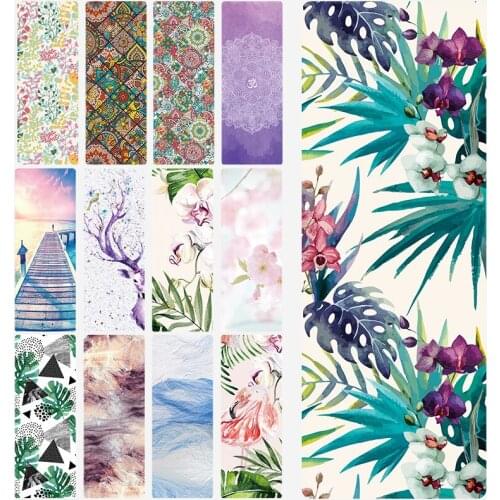 1.5MM Yoga Mat Gym Pilates Sport Mats Exercise At Home Printings Carpet Mat For Fitness TPE Environmental Protection Yoga Mats