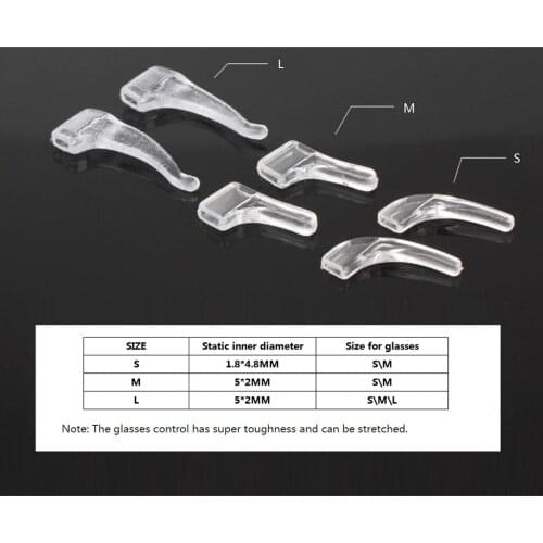 10 Pairs Anti Slip Glasses Ear Hook Tip Eyeglasses Grip Temple Holder