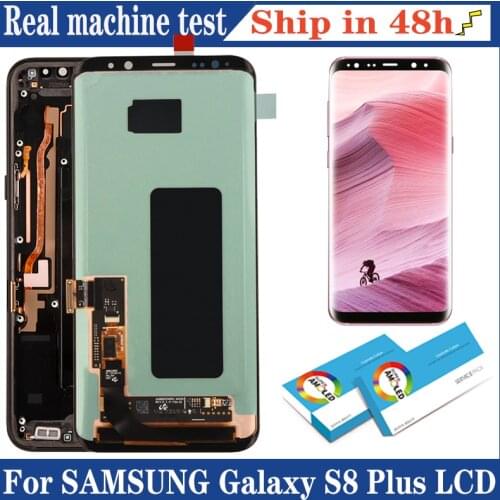 100% Original Amoled Display For Samsung Galaxy S8 Plus LCD S8 Plus G955 G955F LCD Touch Screen Repair parts LCD