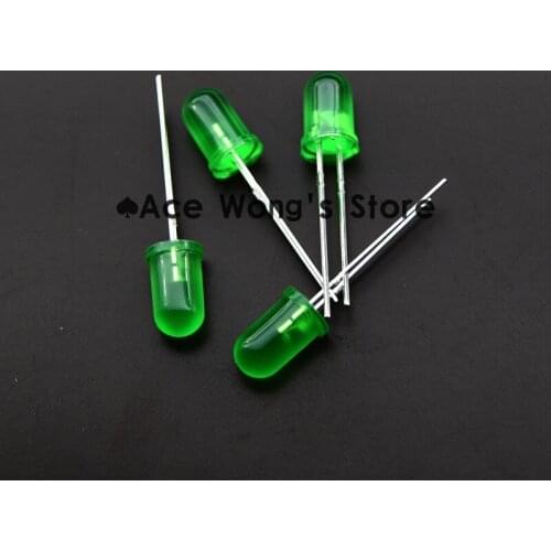 100pcs 5MM Green LED light emitting diode F5mm Round