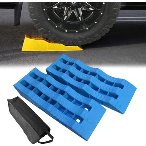 SUV Car Wheel Chocks,RV Outdoor Balance Cushion Plastic Slope With Carry Bag For Leveling And Raising Auto Anti-Slip Device