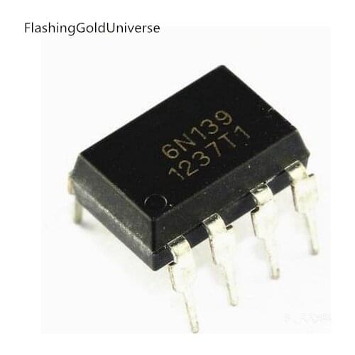 Free Shipping 50pcs/lot 6N139 DIP-8 IC New original