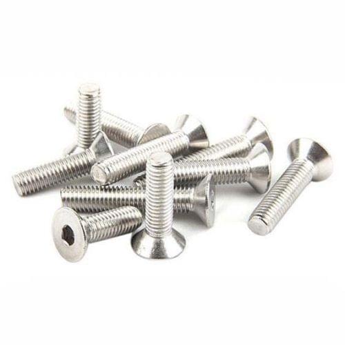 50PCS M1.6 Allen Bolt Hex Socket Flat Head Screw Steel Bolts Screws M1.6 x 12mm Free Shipping