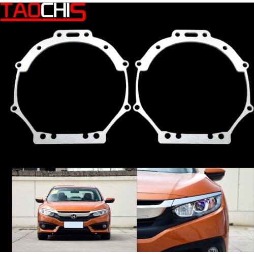 Taochis frame adapter Head light Bracket for HONDA CIVIC 10 Hella 3R G5 5 Bi xenon Projector lens retrofit auto light