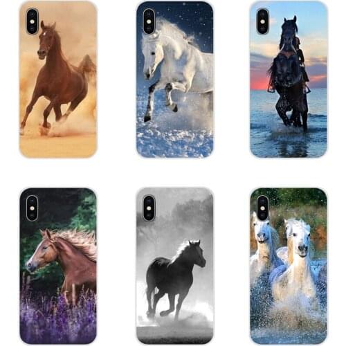 Accessories Phone Shell Covers For Samsung Galaxy A3 A5 A7 A9 A8 Star A6 Plus 2018 2015 2016 2017 Horses Running