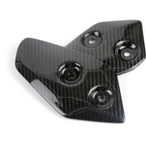 Motorcycle Accessories Carbon Fiber Foot Rests Protection Guard Cover Protector For Yamaha MT-07 MT07 FZ07 MT 07 2013-2017