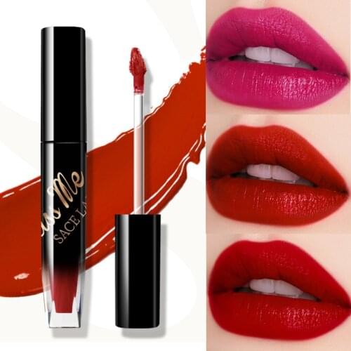 6 Colors Velvet Matte Lip Gloss Long Lasting moisturizing Liquid Lipstick Makeup Natural Sexy Red Lip Gloss Waterproof Cosmetics