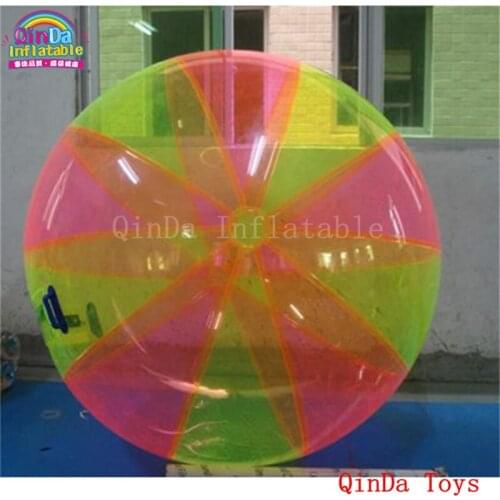 Free air pump amusement park aqua toys inflatable wasserball,colorful giant water ball for walking