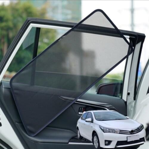 For Toyota Corolla 2014~2018 2019~2020 Magnetic Car Window Sunshield Sunshade Gauze Mesh Protection Cover Car Styling