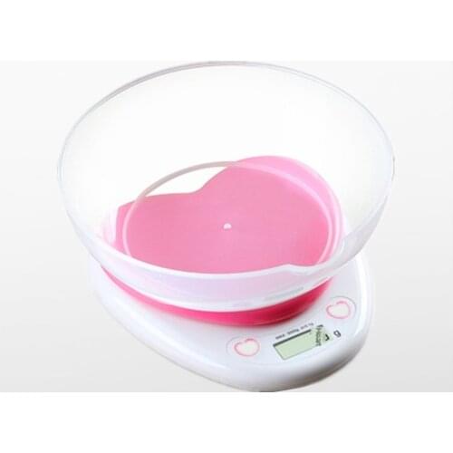 Lover heart shape Portable Digital Scale 3kg 0.1g High precision LCD electronic kitchen tool food balance measuring weight scale