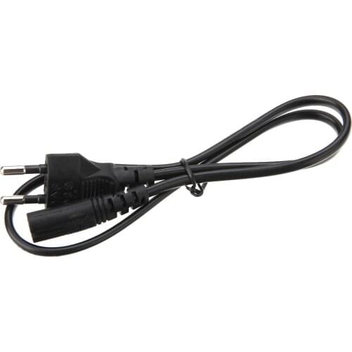 Mayitr 0.6M 2ft 2-Prong Pin AC EU Plug Power Supply Cable Professional Adapter Cable Cord Lead Wire For Desktop Laptop Camera